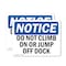 Signmission Do Not Climb On Or Jump Off Dock, 5 in W x Rectangle, Vinyl Decal OS-2PACK-NS-D-35-L-15421 - alternate 1